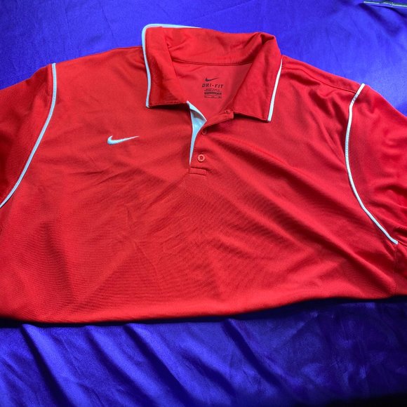 Nike Other - 📌 Nike Dri-Fit Red Men Polo Shirt Size 3XL/3TG